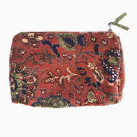 Rome Velvet Pouch Taj Rust