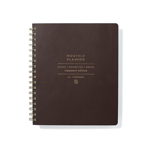 Fringe Studio Espresso Monthly Planner