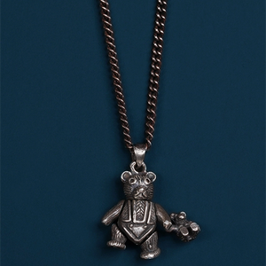 Sterling Silver Teddy Bear Pendant