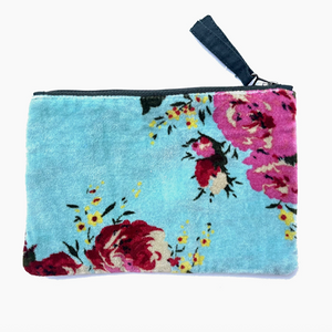 Napoli Velvet Pouch Hazel Ice Blue
