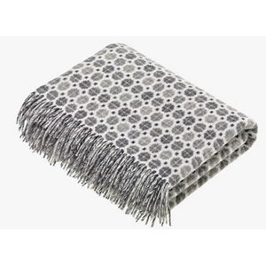 Merino Throw Milan Grey