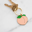 Peach Keychain