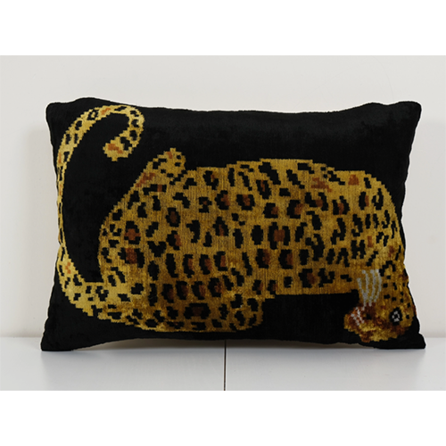 Tiger Silk Ikat Pillow 16x24
