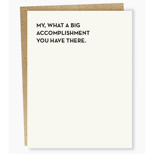 Accomplishment Card