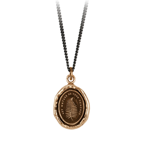 Pendentif Pyrrha Laissez la Nature Être Votre Enseignant 18"