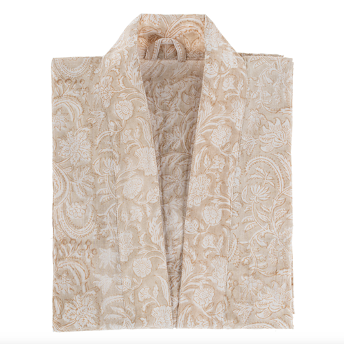 Clementine Block Print Kimono
