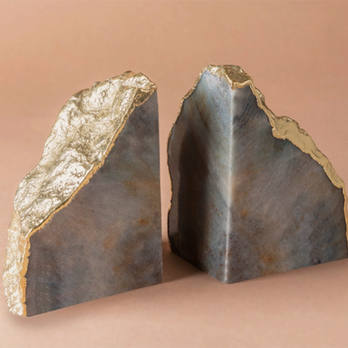 Aventurine Bookends