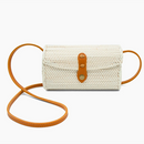Sac à main en rotin blanc