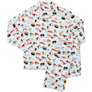 Le Pyjama de Chat Sushi en Coton Blanc