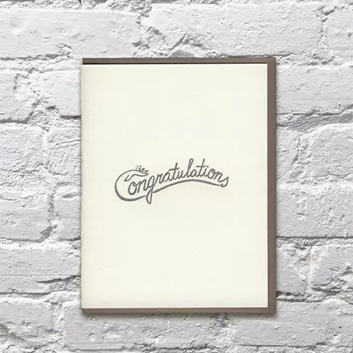 Carte de mariage de la bague de félicitations