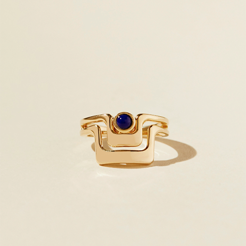 Lindsay Lewis Grand Ring Blue