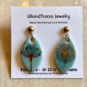 Lili & Trotro Turquoise Drop Earrings