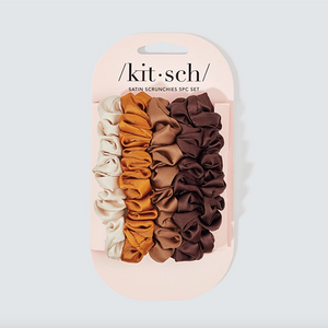 Kitsch Satin Petite Scrunchies Set/5 Sedona