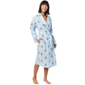 Cat's Pajamas Queen Bee Luxe Pima Shawl Collar Robe