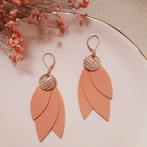 Boucles d'oreilles Melon Céleste