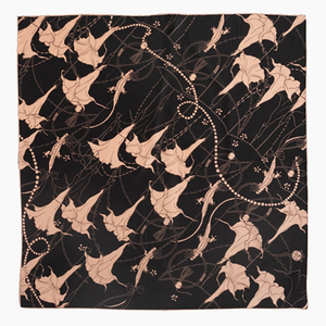 Datura Silk Scarf Espresso