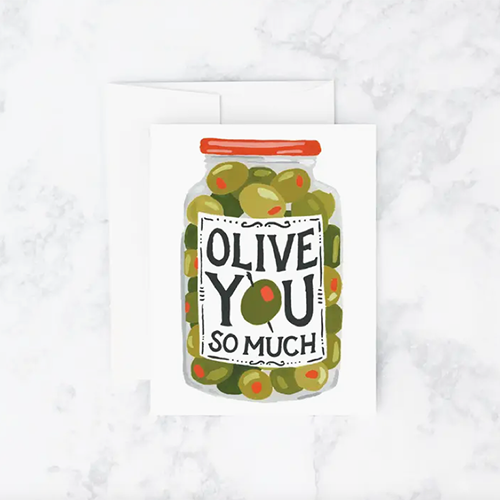 Olive You Card