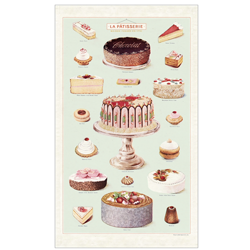 Serviette de thé Cavallini la Pâtisserie