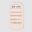 Kitsch Metal Rhinestone Assorted Bobby Pins 4 pc Gold