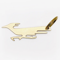Ouvre-bouteille porte-clés Roadrunner en laiton