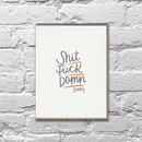 Shit F**k Damn Sorry Card