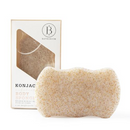Éponge de Corps Exfoliante en Coquille de Noix de Grenoble Konjac Bathorium