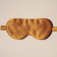 Burnt Orange Silk Eye Mask