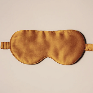 Burnt Orange Silk Eye Mask