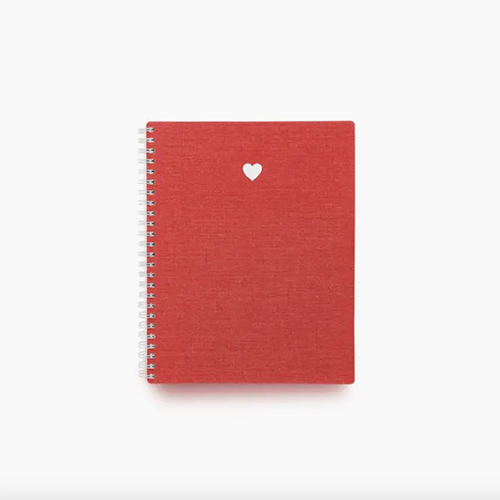 Appointed Heart Notebook Strawberry Red