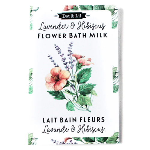 Dot & Lil Lavender & Hibiscus Flower Bath Milk  Sachet