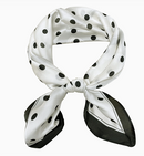 Satin Scarf Cream Dots