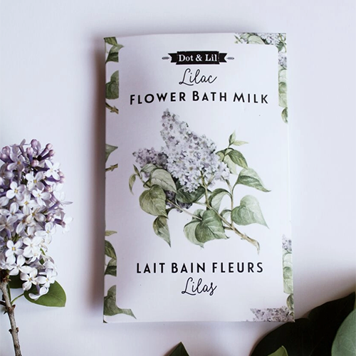 Dot & Lil Lilac Flower Bath Milk Sachet