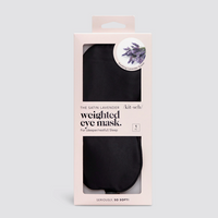 Masque pour les yeux lesté en satin lavande kitsch