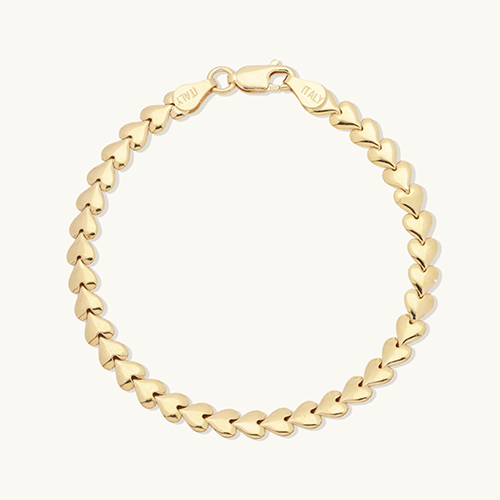 Leah Alexandra Herringheart Bracelet Gold Vermeil
