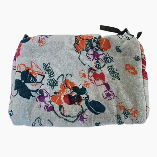Rome Velvet Pouch Papillons Gray