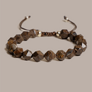Bronzite And Sterling Silver Bracelet