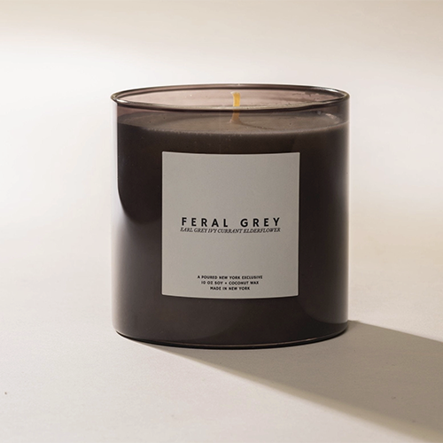 Poured New York Candle Feral Grey