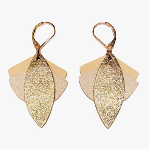 Boucles d'oreilles Lotus Ivory