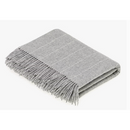 Couverture en Merino à rayures grises
