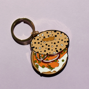 Bagel & Lox Keychain