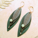 Boucles d'oreilles Pop Vert De Gris