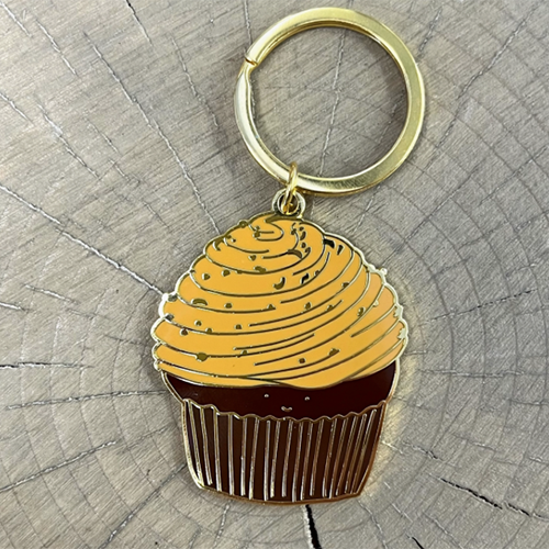 Porte-clés Cupcake Princesse Pailleté