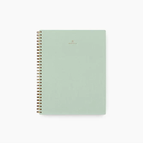 Cahier Appointed Vert Minéral Vide