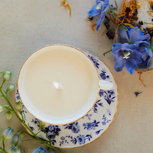 Dot & Lil Teacup Candle Peony & Olive leaf