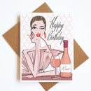Carte d'anniversaire Rose