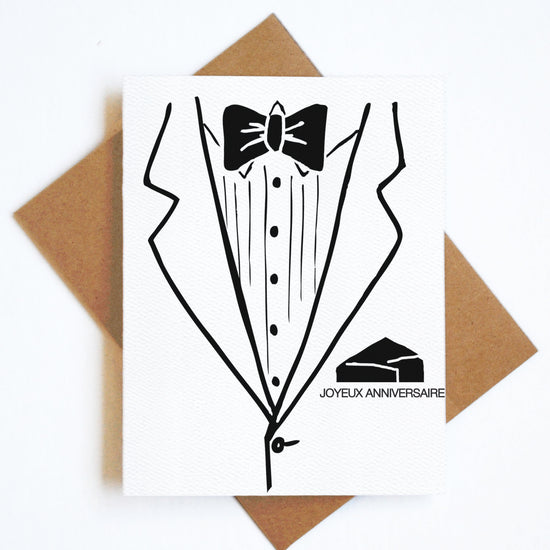 Carte Joyeux Anniversaire Tuxedo
