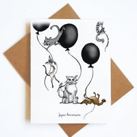 Carte Joyeux Anniversaire Chats