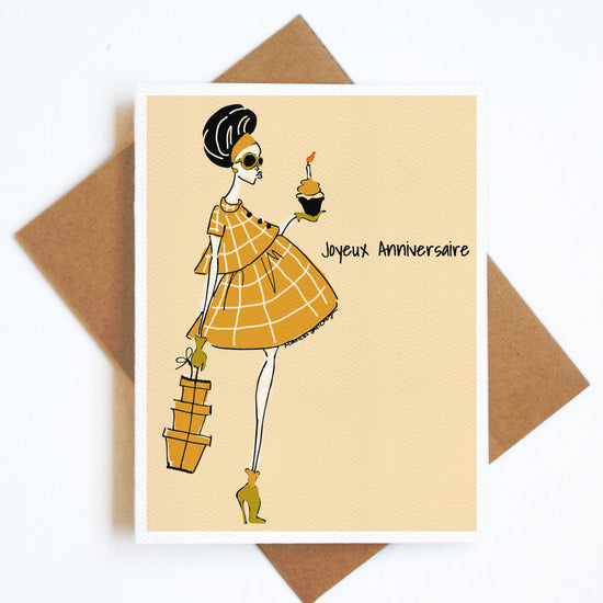 Chic Joyeux Anniversaire Card