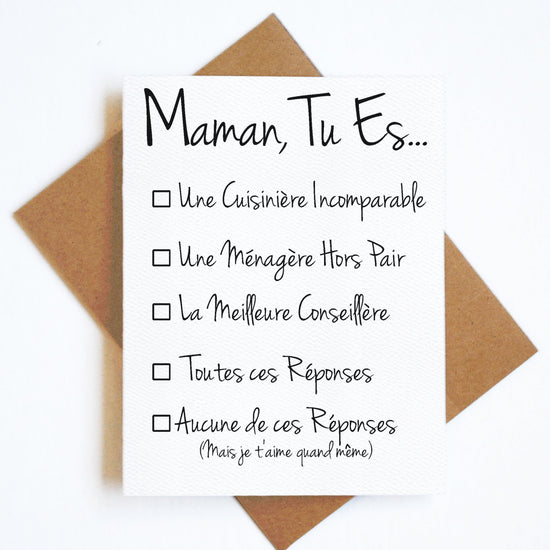 Carte Maman Multi Choix