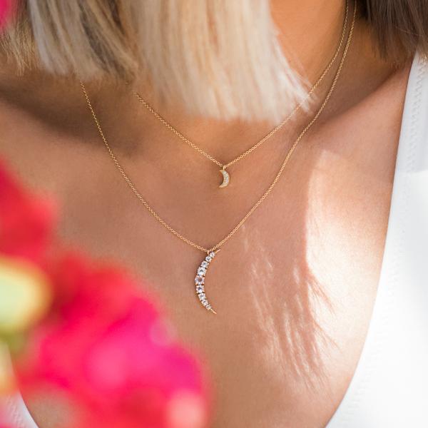 Leah Alexandra -  Luna Crescent Moon Necklace
